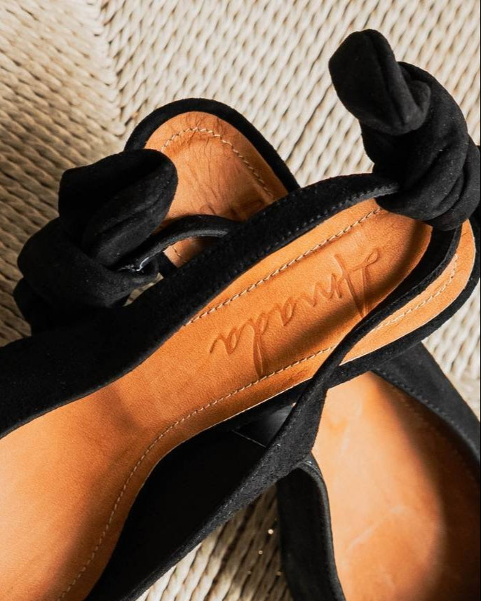 Zapatos de gamuza taco Ema