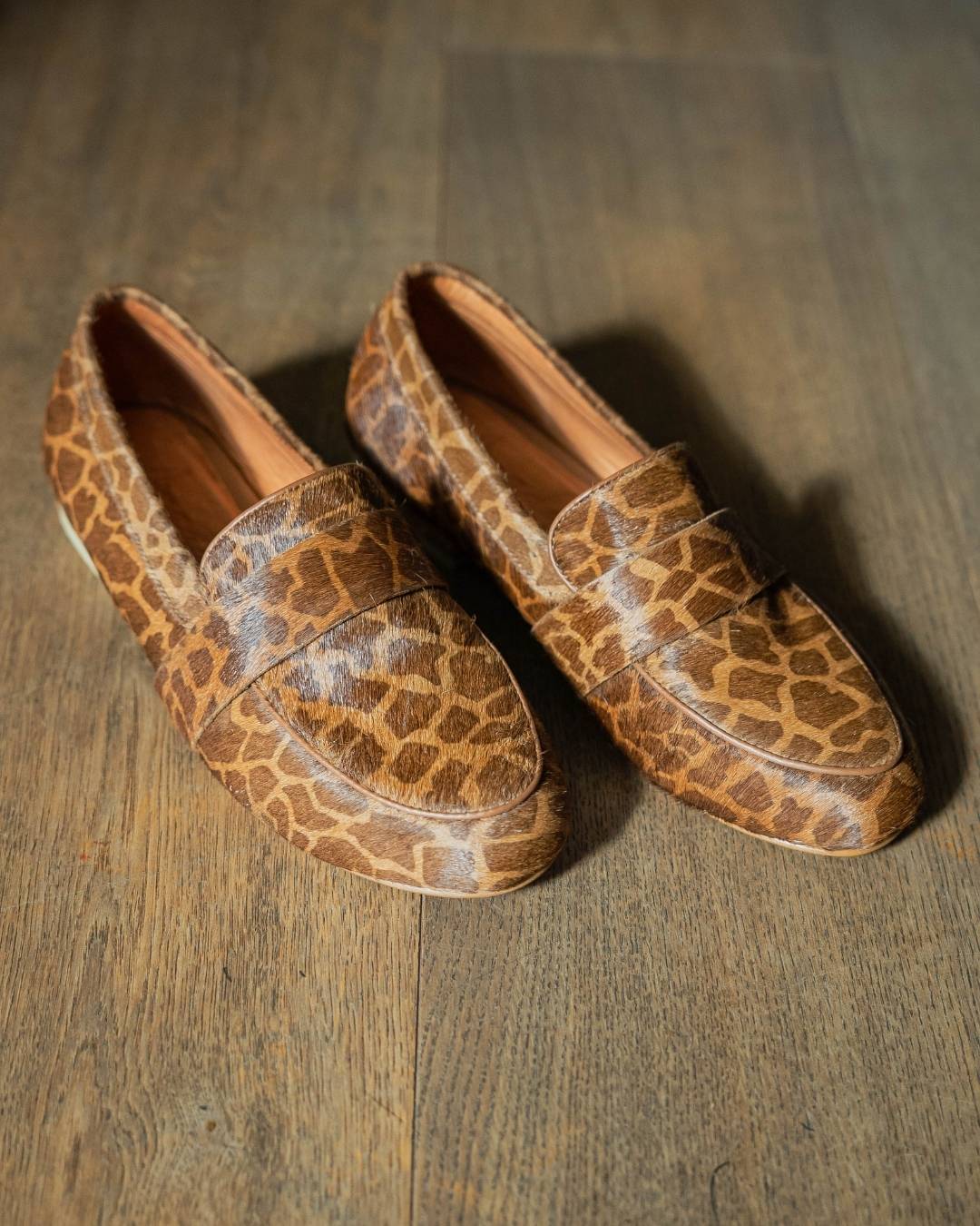 Mocasín de Pelo tipo Jirafa