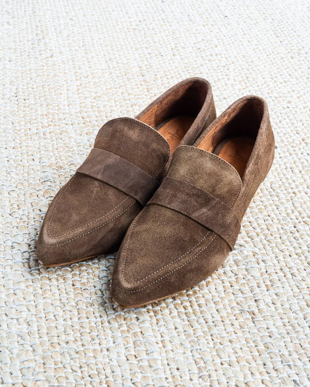 Mocasín gamuza Mocca Modelo Luisa