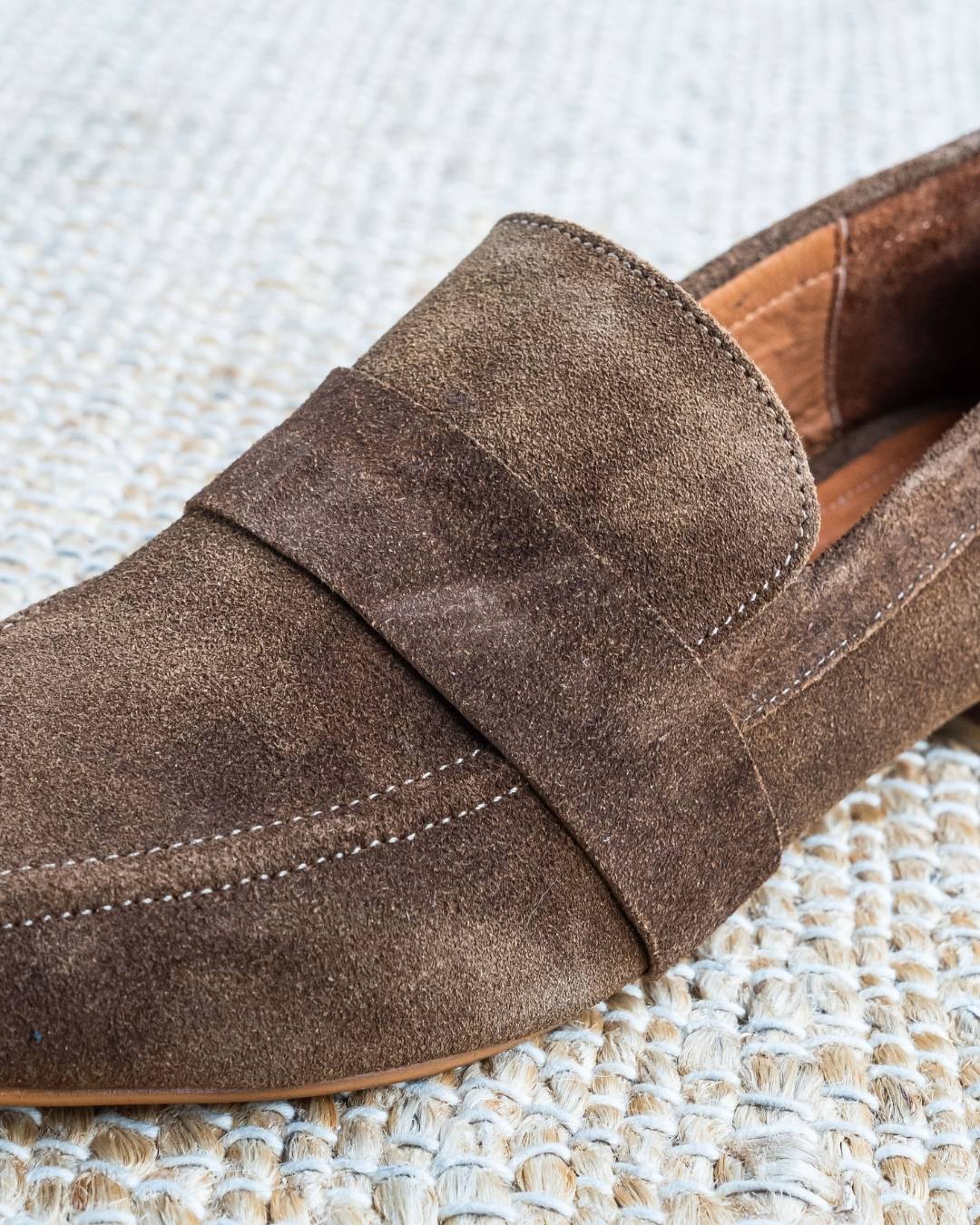 Mocasín gamuza Mocca Modelo Luisa