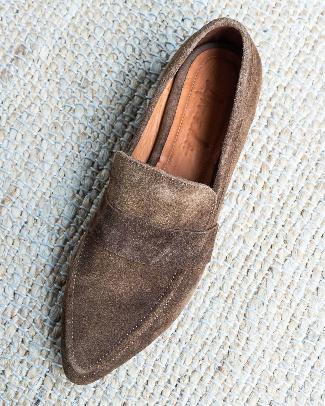 Mocasín gamuza Mocca Modelo Luisa