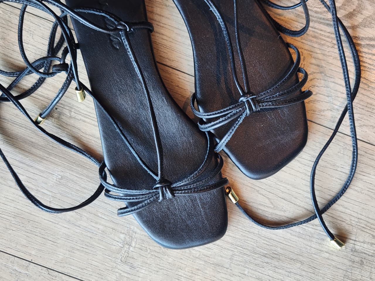 Sandalias Amarras Negras