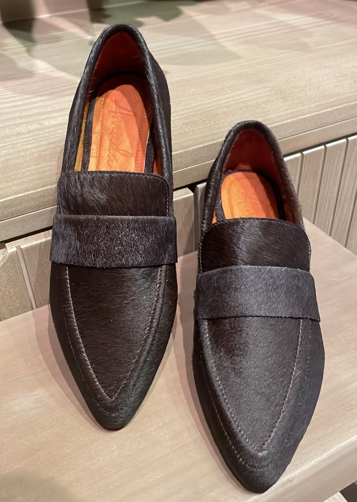 Mocasín de pelo Modelo Luisa